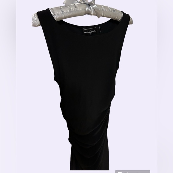 Norma Kamali Ruched stretch-jersey midi dress - Women - Black Dresses Bodycon - Picture 7 of 7